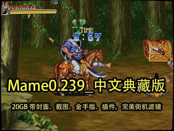 Mame0.239中文典藏版，完美运行Capcom，SNK，世嘉的经典街机（20GB 带封面、截图、金手指、插件，完美街机滤镜）